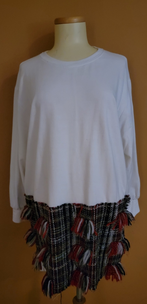 Zara T-Shirt Dress with Plaid front